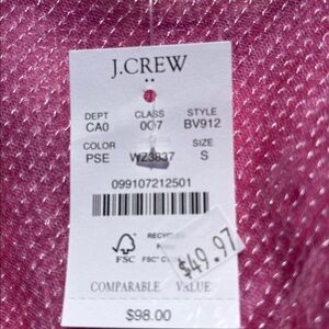 J Crew Sequin‎ Shell In Pink
NWT